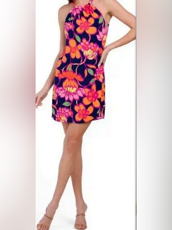 Trina Turk Dresses & Skirts - Trina Turk Juju Garden Halter Dress Size small Multicolor Floral
